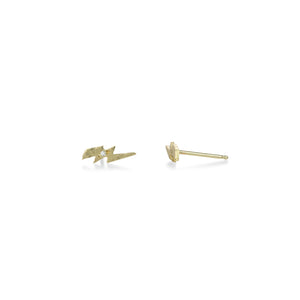 Victoria Cunningham 14k Lightning Bolt Studs | Quadrum Gallery