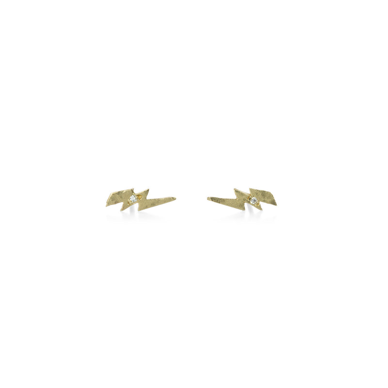 Victoria Cunningham 14k Lightning Bolt Studs | Quadrum Gallery