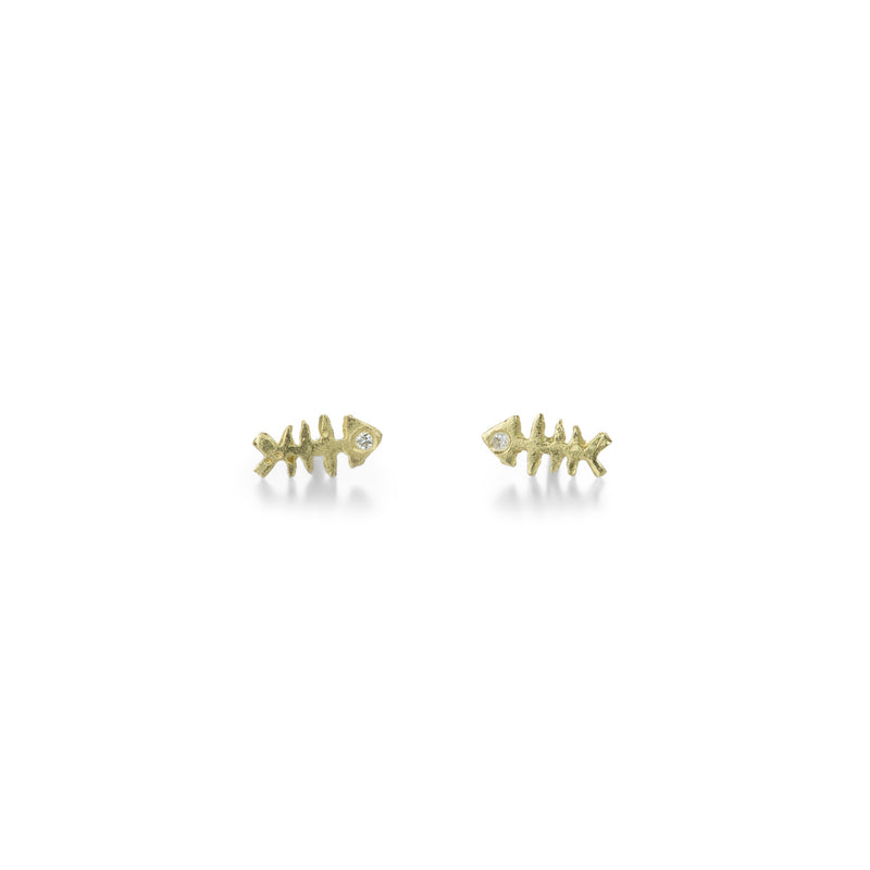 Victoria Cunningham 14k Fish Bone Studs | Quadrum Gallery