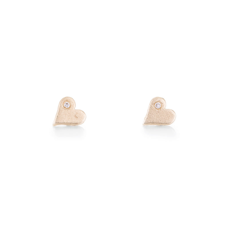 Victoria Cunningham Tiny Heart Studs | Quadrum Gallery