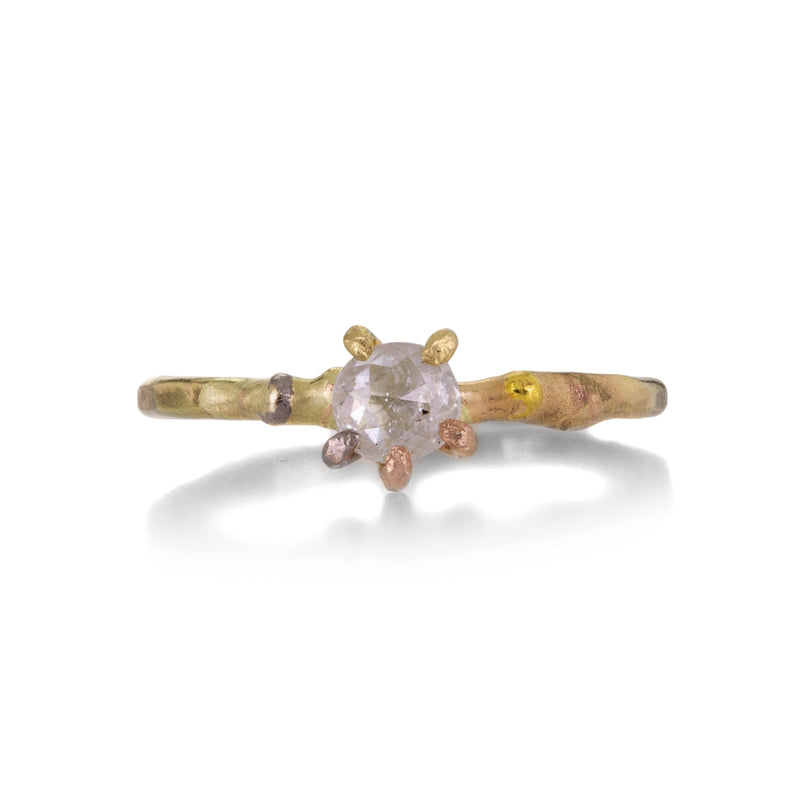 Variance Rose Cut Mixed Metal Diamond Ring | Quadrum Gallery