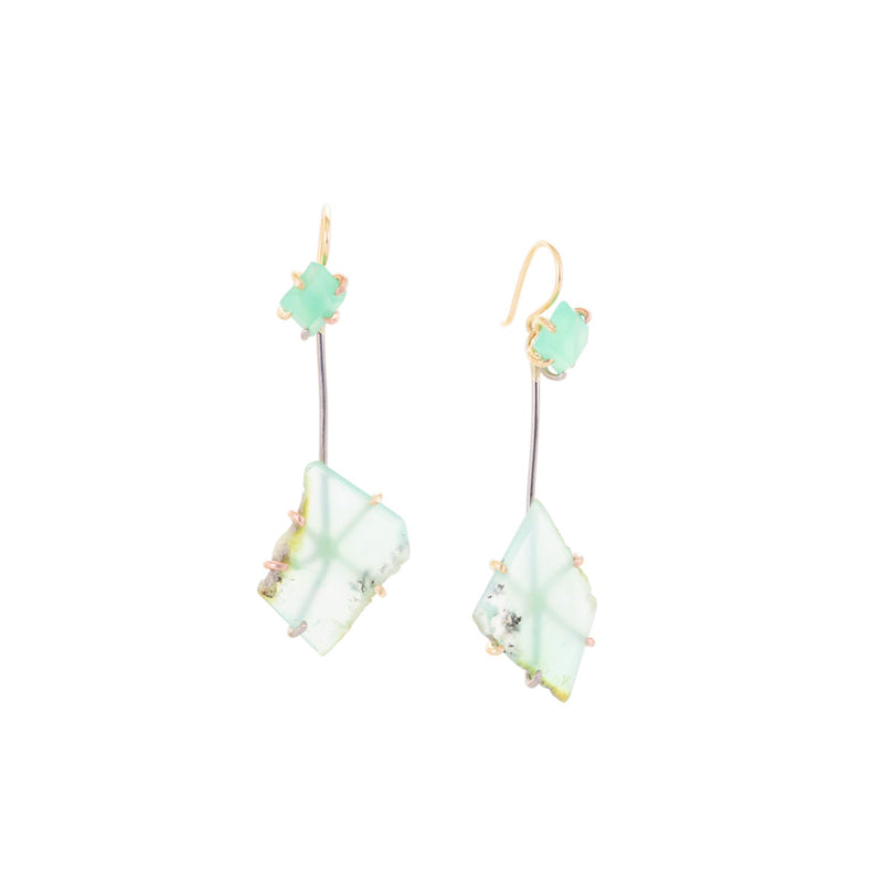 Variance Chrysoprase Day to Night Earrings | Quadrum Gallery