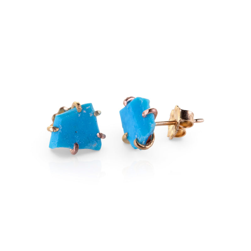 Variance Kingman Turquoise Stud Earrings | Quadrum Gallery