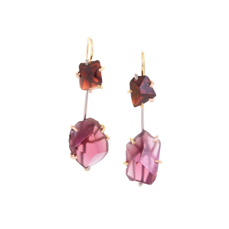 Variance Garnet Day to Night Earrings | Quadrum Gallery