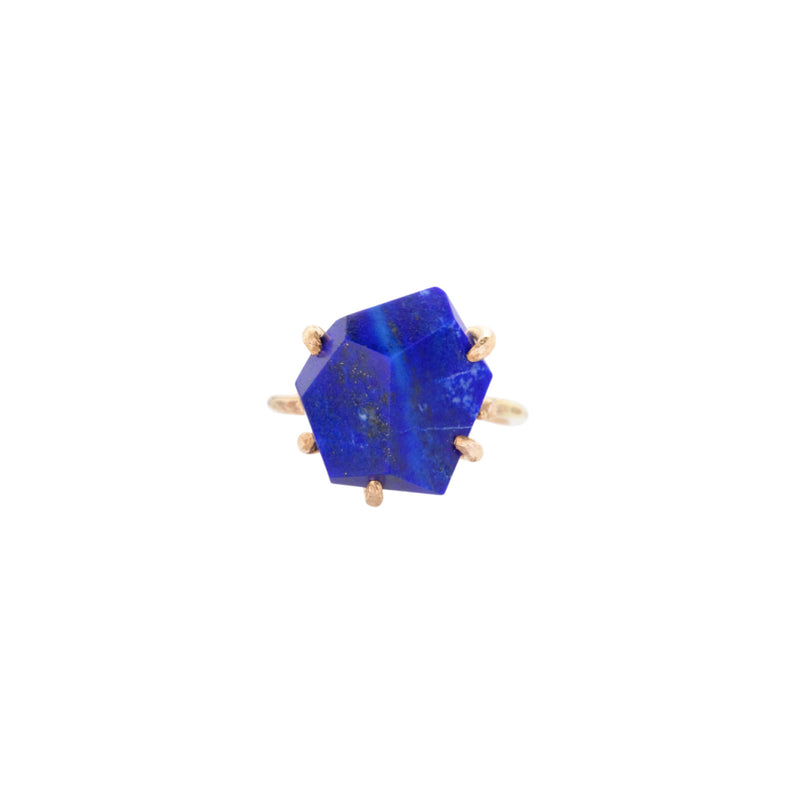 Variance 14K Yellow Gold Lapis Ring | Quadrum Gallery