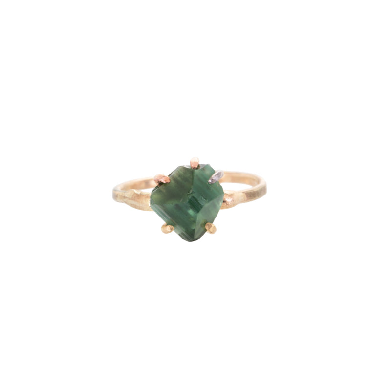 Variance 14K Yellow Gold Tourmaline Ring | Quadrum Gallery