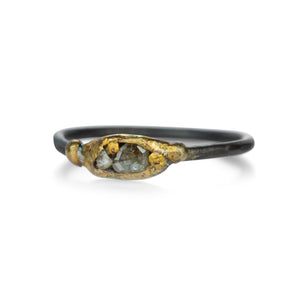 Variance Mini Channel Set Rose Cut Diamond Band | Quadrum Gallery