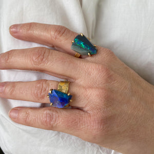 Variance Large Australian Opal Ring | Quadrum Gallery