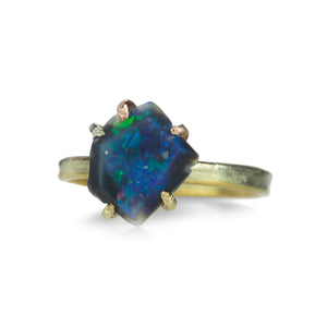 Variance Small Mixed Metal Australian Opal Ring | Quadrum Gallery