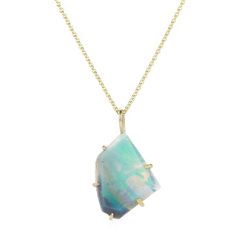Variance Medium Australian Opal Pendant Necklace | Quadrum Gallery