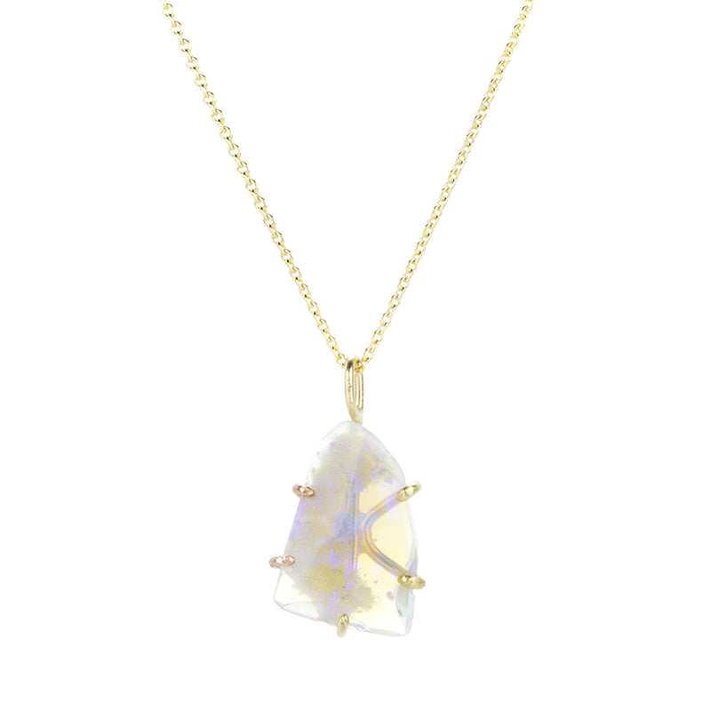 Variance Medium Australian Purple Opal Pendant Necklace | Quadrum Gallery