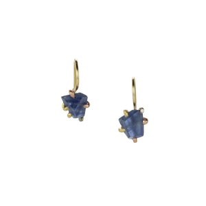 Variance Sapphire and Peruvian Opal Day to Night Earrings | Quadrum Gallery