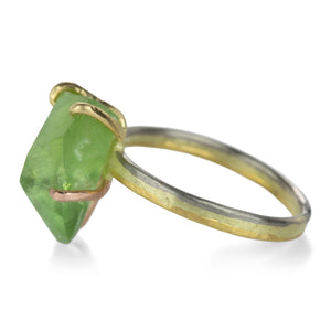 Variance Rough Cut Peridot Ring | Quadrum Gallery