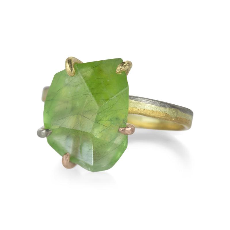 Variance Rough Cut Peridot Ring | Quadrum Gallery