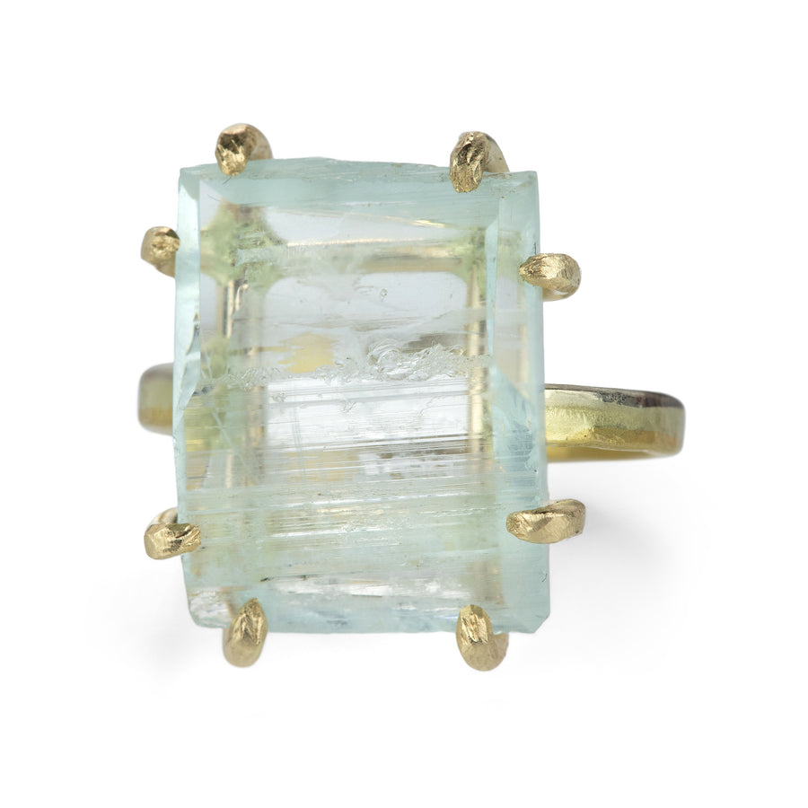 Variance Rough Cut Aquamarine Ring | Quadrum Gallery