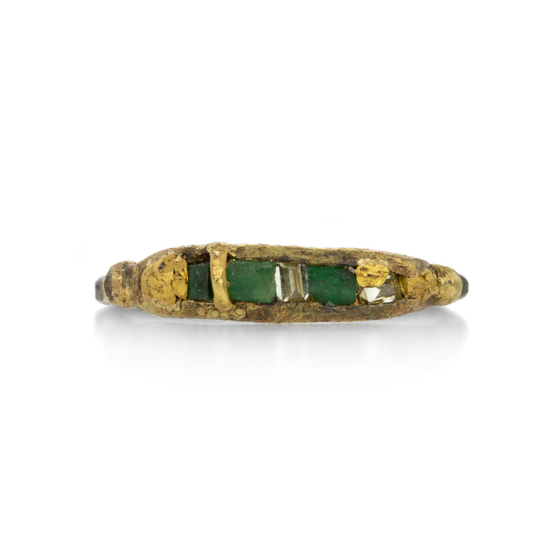 Variance Brazilian Emerald and Diamond Ring | Quadrum Gallery