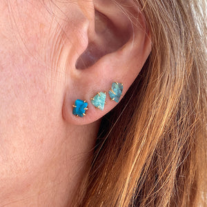 Variance Amazonite Prong Set Stud Earrings | Quadrum Gallery