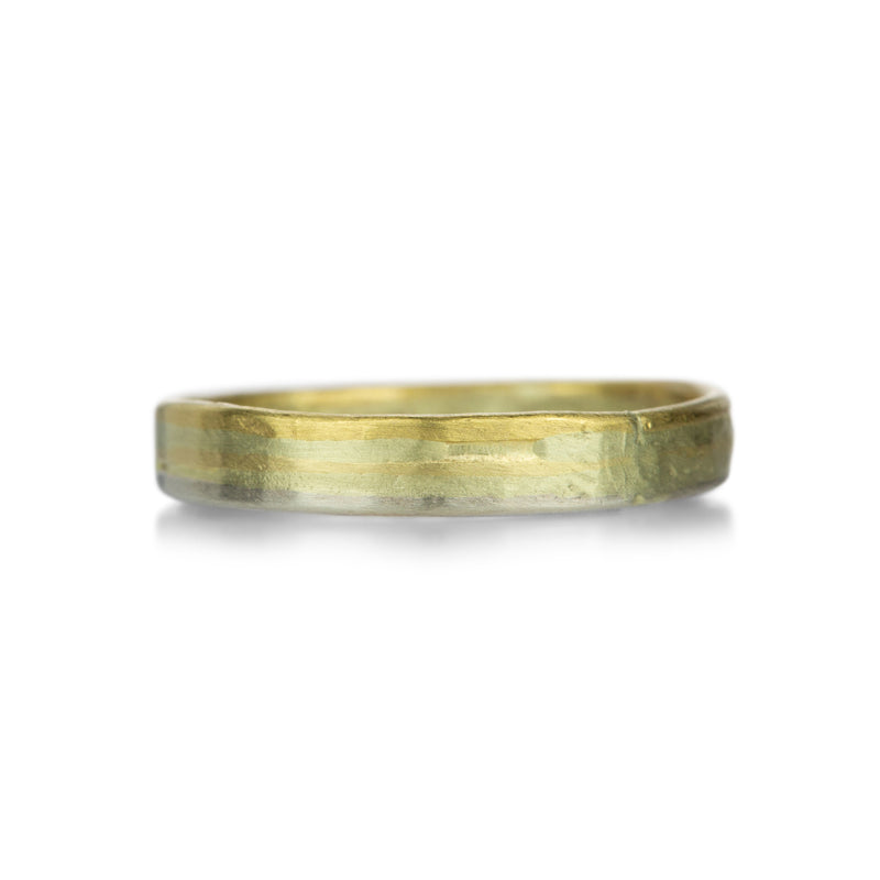 Variance Multicolored Gold Skinny Seamed 3mm Band | Quadrum Gallery