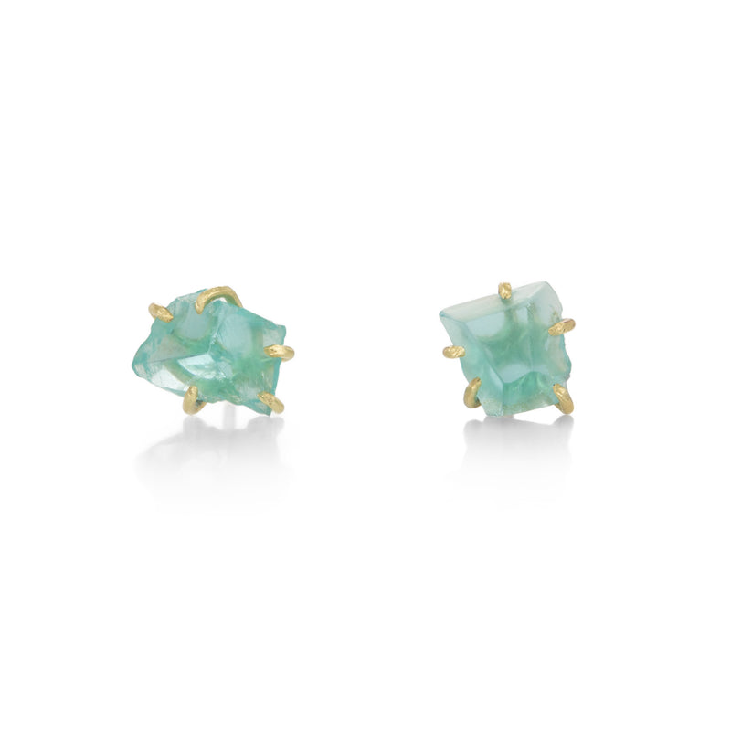 Variance Apatite Prong Set Stud Earrings | Quadrum Gallery