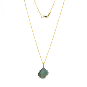 Variance Spectrolite Prong Set Pendant Necklace | Quadrum Gallery