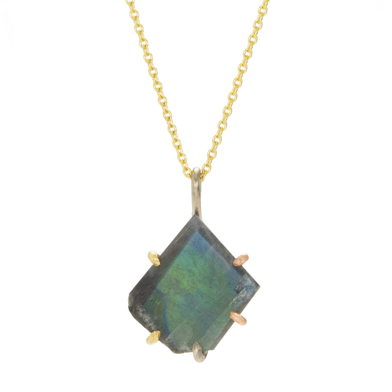 Variance Spectrolite Prong Set Pendant Necklace | Quadrum Gallery