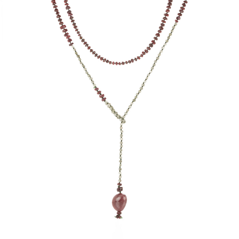 Variance Ruby and Diamond Beaded Necklace | Quadrum Gallery