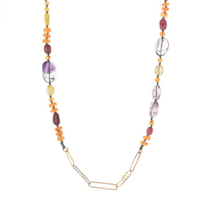 Variance Mixed Gemstone Bead Necklace | Quadrum Gallery