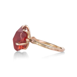 Variance Mexican Fire Opal and Gold Embedded Ring | Quadrum Gallery