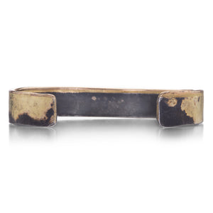 Variance Gold and Silver Edge Cuff | Quadrum Gallery