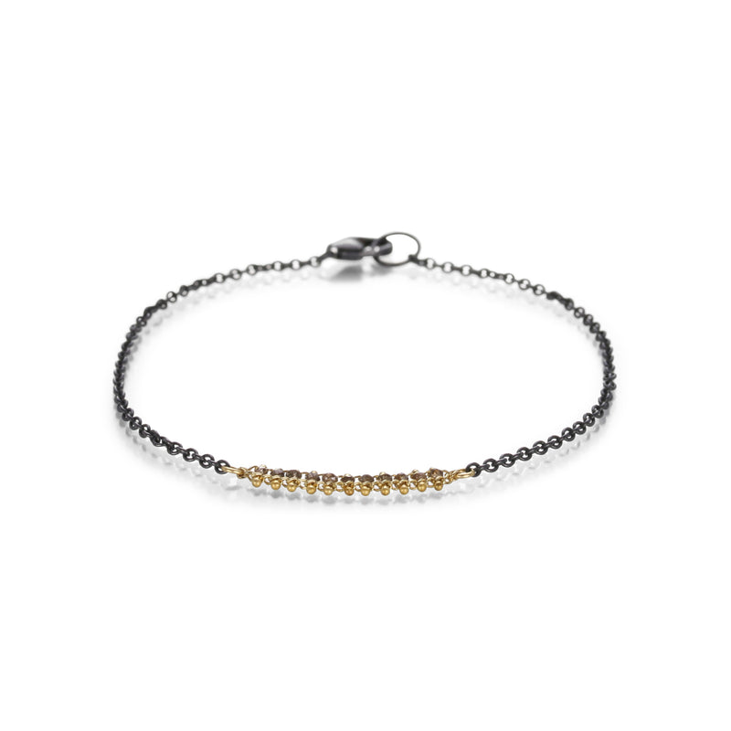 Amali Woven Champagne Diamond Textile Row Bracelet | Quadrum Gallery