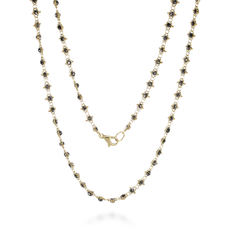 Amali Black Diamond Textile Necklace | Quadrum Gallery