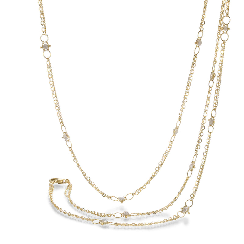 Amali Silver Diamond Whisper Chain Necklace | Quadrum Gallery