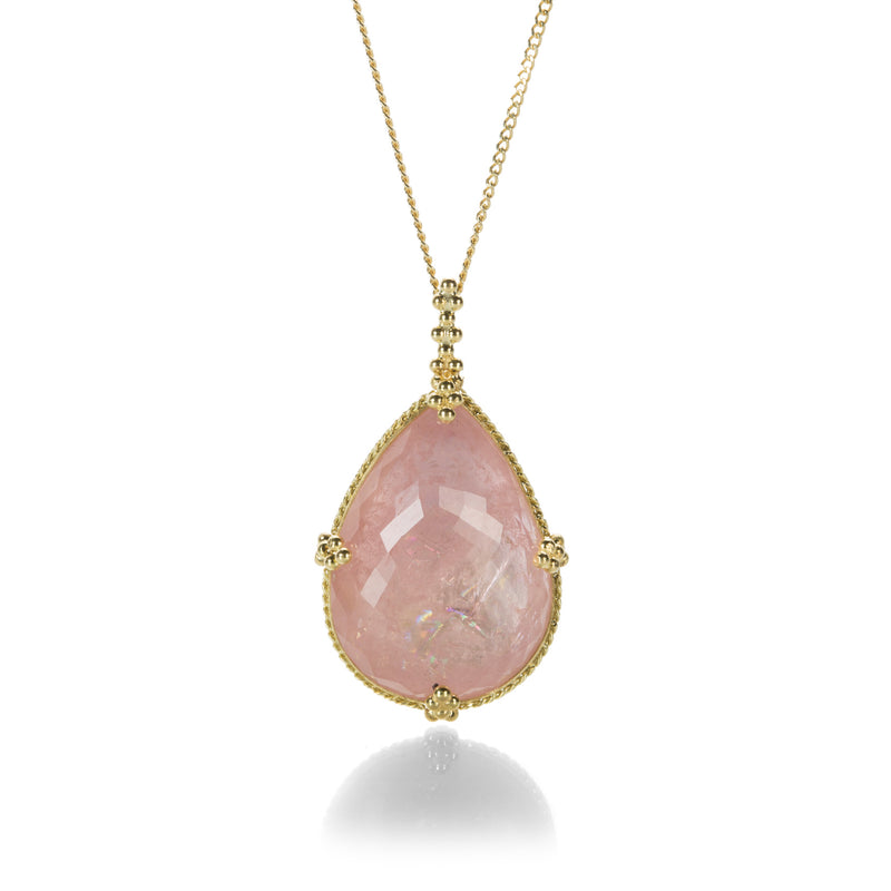 Amali Pear Shaped Morganite Necklace | Quadrum Gallery
