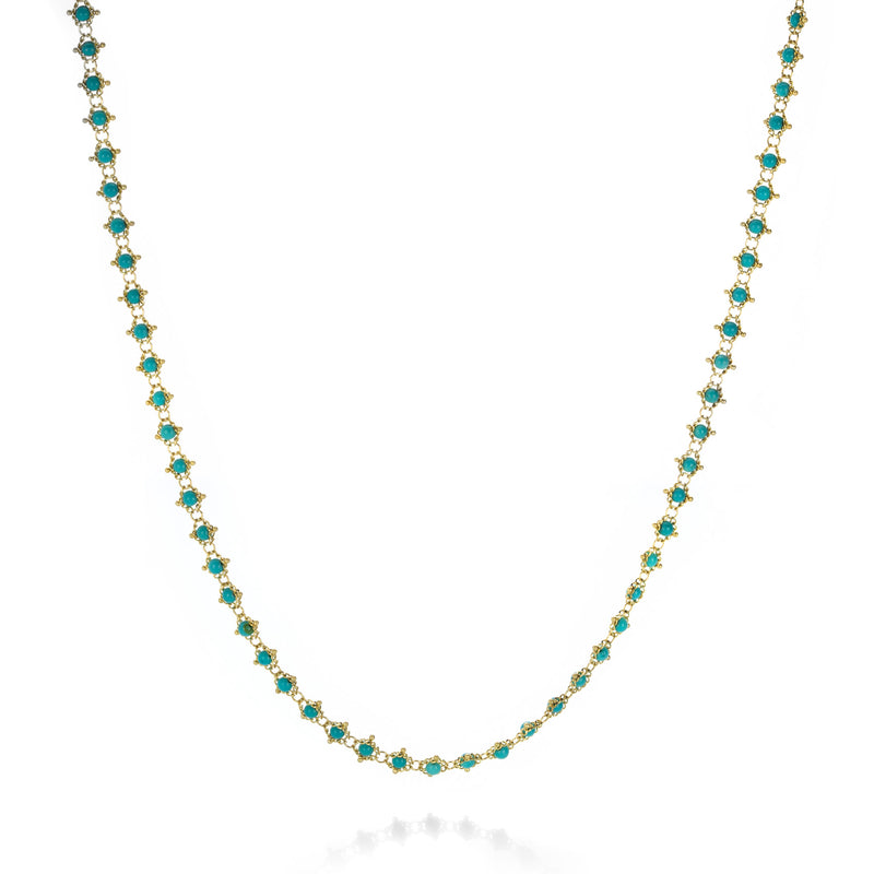 Amali Turquoise Textile Necklace | Quadrum Gallery