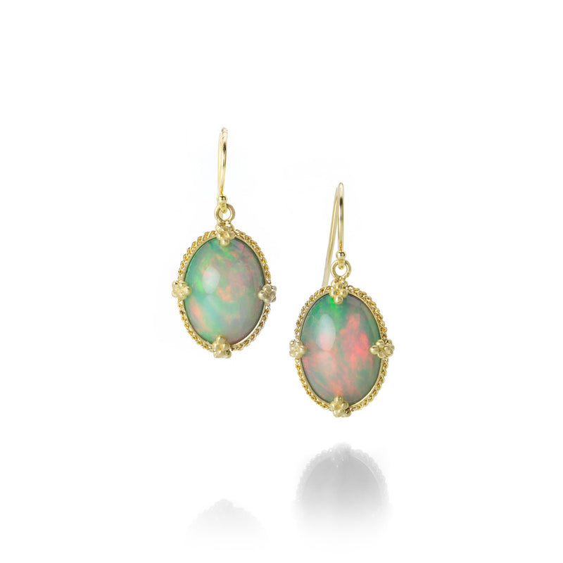 Amali Ethiopian Opal Gold Earrings | Quadrum Gallery