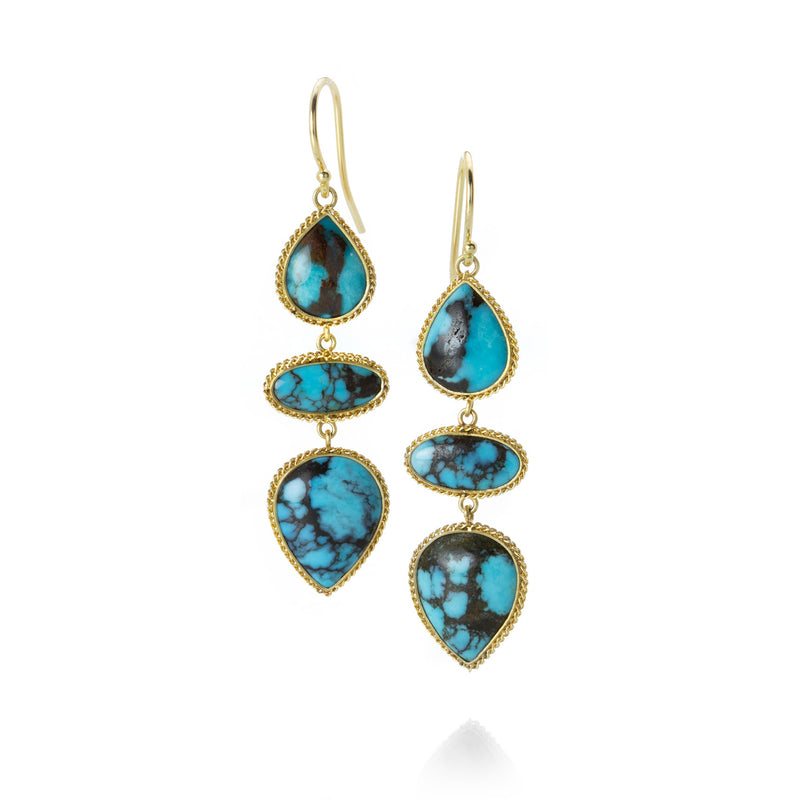 Amali Triple Turquoise Drop Earrings | Quadrum Gallery