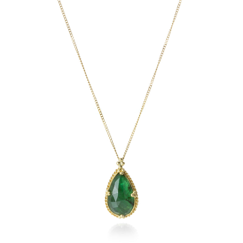 Amali Emerald Teardrop Necklace | Quadrum Gallery