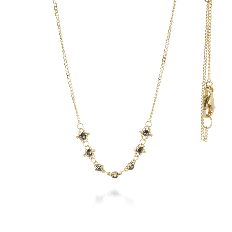 Amali Petite Black Diamond Textile Necklace | Quadrum Gallery