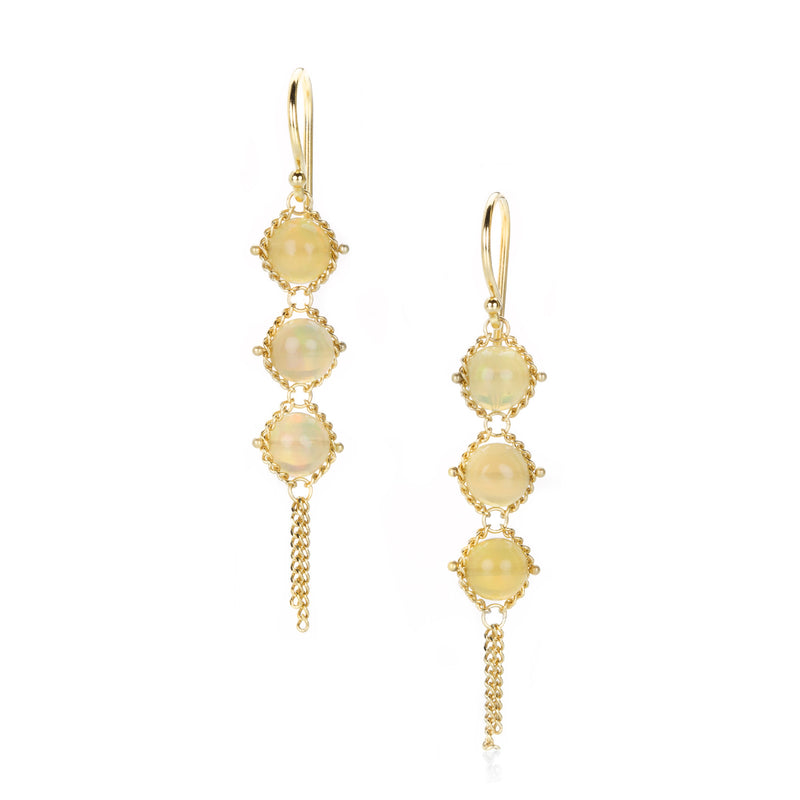 Amali Opal Textile Drop Earrings | Quadrum Gallery