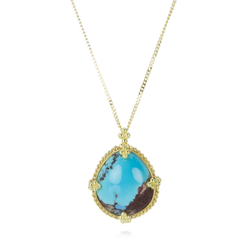 Amali Pear Turquoise Pendant Necklace | Quadrum Gallery