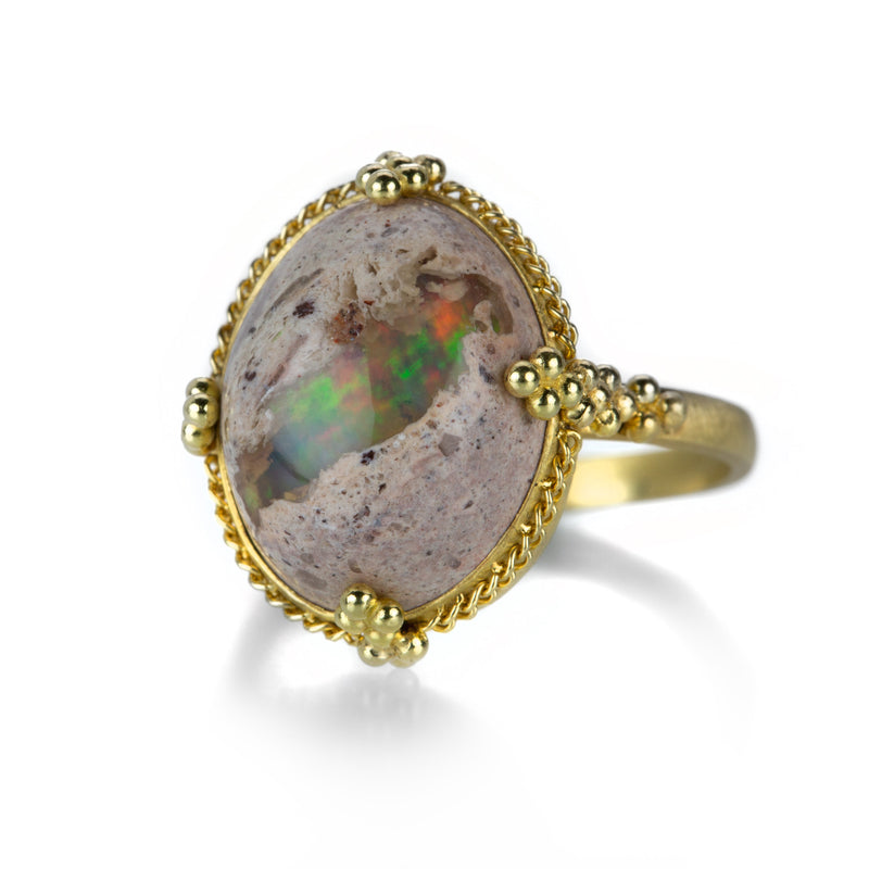 Amali Oval Mexican Opal Ring | Quadrum Gallery