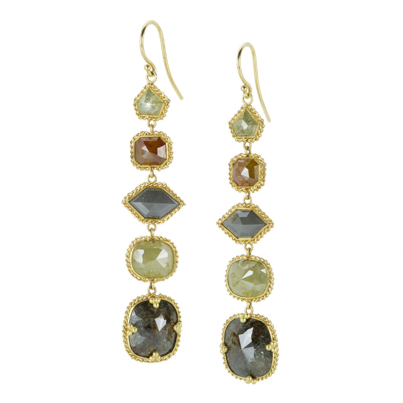 Amali Multicolored Diamond Drop Earrings | Quadrum Gallery