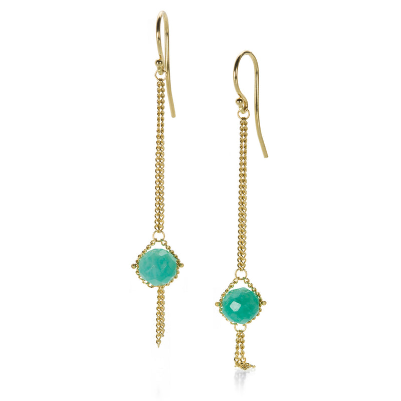 Amali 18k Amazonite Textile Drop Earrings | Quadrum Gallery