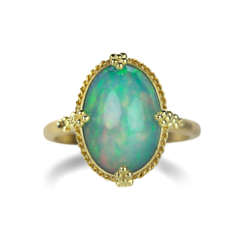Amali 18k Oval Ethiopian Opal Ring | Quadrum Gallery