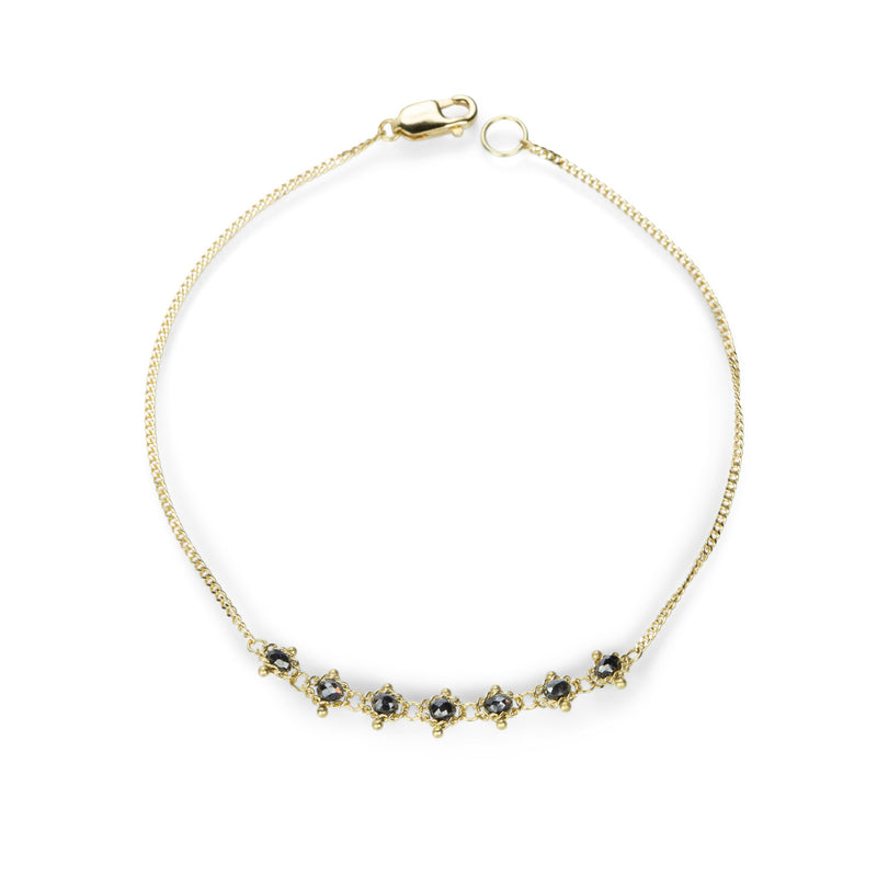 Amali Black Diamond Petite Textile Bracelet | Quadrum Gallery