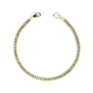 Amali Textile Row Bracelet with Gray Diamonds | Quadrum Gallery