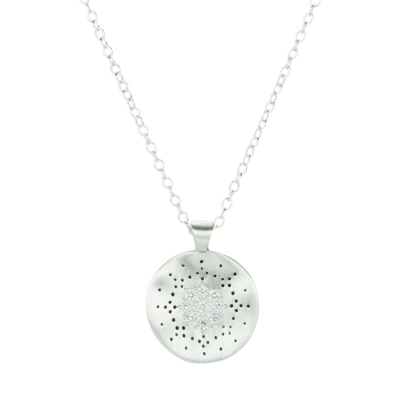Adel Chefridi Silver Diamond Reflections Pendant Necklace | Quadrum Gallery