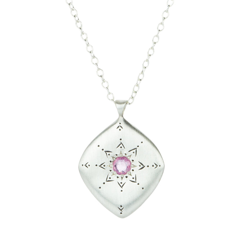 Adel Chefridi Star Gaze Pink Sapphire Pendant Necklace | Quadrum Gallery