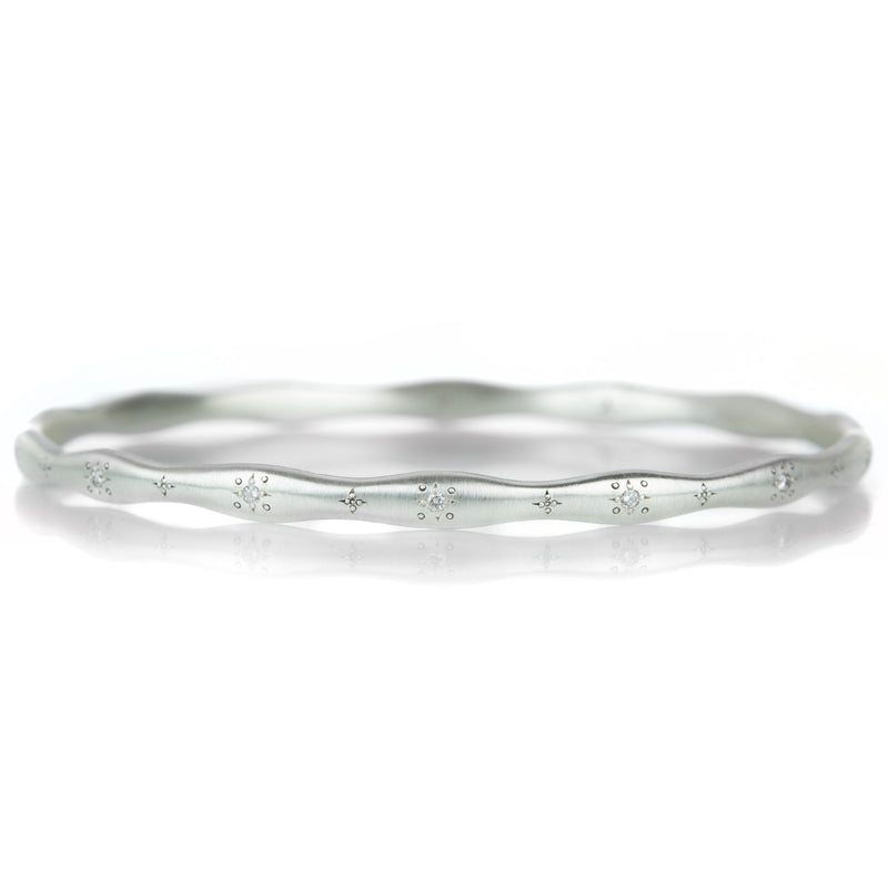 Adel Chefridi Wavy Stepping Stone Bangle | Quadrum Gallery