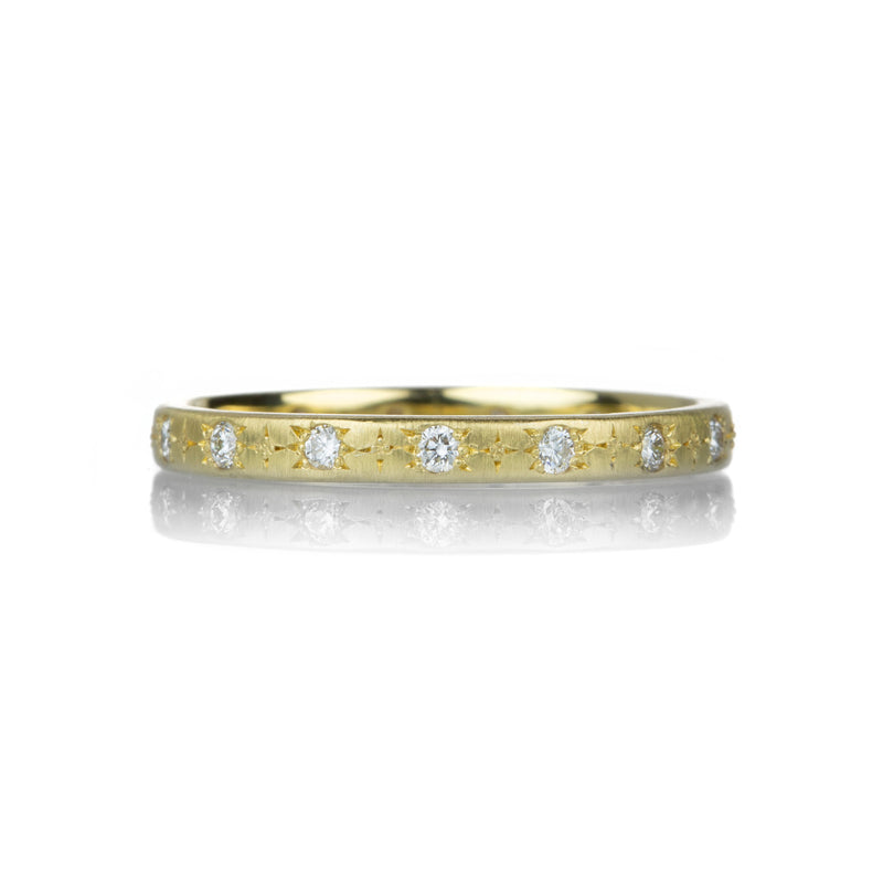 Adel Chefridi 18k Yellow Gold and Diamond Stepping Star Band | Quadrum Gallery